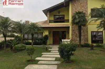 Sobrado com 5 dormitórios à venda, 808 m² por r$ 7.500.000,00 - jardim fazenda rincao - aruja v - arujá/sp