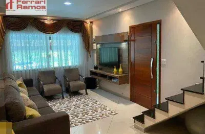 Sobrado com 3 dormitórios à venda, 180 m² por r$ 620.000,02 - parque continental i - guarulhos/sp