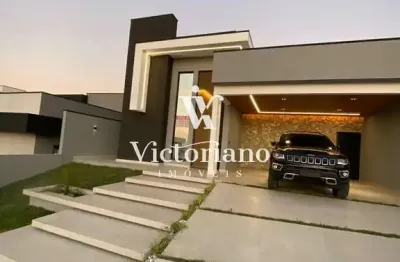 Casa térrea 185m² 3 suítes c/piscina – cond. santa mônica – res. colinas