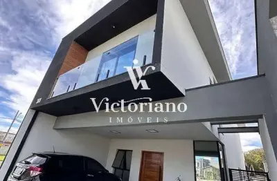 Sobrado alto padrão moderno 182m² 4 dorm. - cond. bosque dos manacás