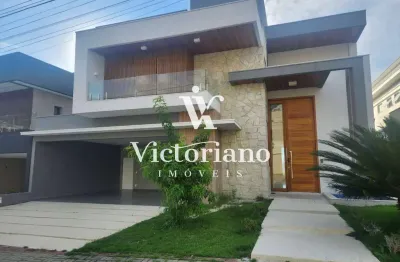 Sobrado alto padrão 450m², 4 suítes - cond. residencial jaguary - urbanova