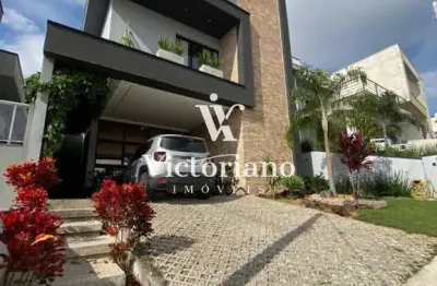 Sobrado novo com piscina 244m² 3 suítes - cond. fogaça – jacareí/sp