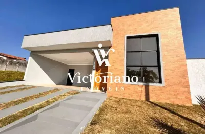 Casa térrea, nova 154m² 3 suítes - cond. terras altas – caçapava–sp
