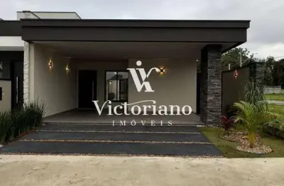 Casa térrea - nova - 3 dorm.1 suíte - cond. bosque dos manacás - jacareí–sp