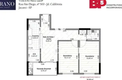 Oportunidade apto 56m² 2 dorm. - cond. verano home resort – jd. califórnia