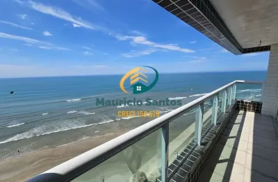 Apartamento em mongaguá, bairro vila anhanguera, 2 dormitórios sendo 1 suíte com vista permanente para o mar, residencial com lazer completo com piscina.