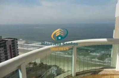 Apartamento em mongaguá, bairro vera cruz, 2 dormitórios sendo 1 suíte, terraço gourmet com vista para o mar, 2 vagas garagem, residencial frente ao mar e com lazer completo de alto padrão