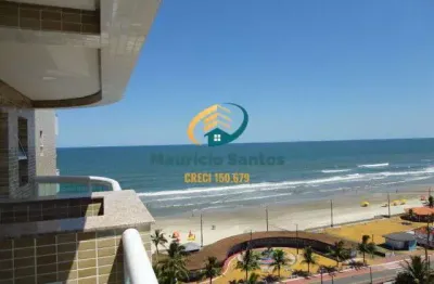 Apartamento em mongaguá, bairro vera cruz, 2 dormitórios sendo 1 suíte, terraço gourmet, residencial frente ao mar com lazer completo