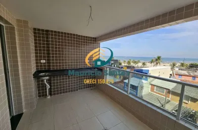 Apartamento em praia grande, bairro vila mirim, novo com 2 dormitórios sendo 1 suíte, sacada, residencial frente ao mar com lazer completo, piscinas