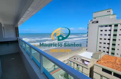 Apartamento em mongaguá, centro, novo e com 2 dormitórios sendo 1 suíte, sacada com vista para o mar, residencial com lazer completo e ótima localização!!