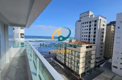 Apartamento em mongaguá, centro, novo e com 2 dormitórios sendo 1 suíte, sacada com vista para o mar, residencial com lazer completo e ótima localização!!