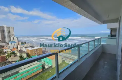 Apartamento em mongaguá, centro, novo e com 2 dormitórios sendo 1 suíte, sacada com vista para o mar, residencial com lazer completo e ótima localização!!