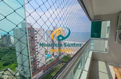 Apartamento em mongaguá, bairro vila são paulo, mobiliado, 2 dormitórios sendo 1 suíte, sacada gourmet com vista para o mar, lazer completo frente para o mar!!