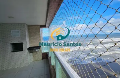 Apartamento em mongaguá, bairro centro, excelente padrão, 2 dormitórios sendo 1 suíte, residencial com lazer de frente para o mar...