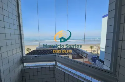 Apartamento em mongaguá, bairro vila são paulo, 2 dormitórios sendo 1 suíte, sacada com vista para o mar, região central!!