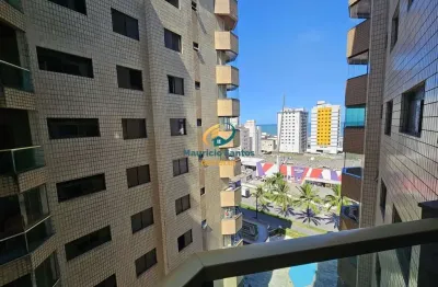 Apartamento em mongaguá, bairro jardim marina, semi-mobiliado com 2 dormitórios sendo 1 suíte, residencial com lazer de clube.