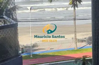 Apartamento em mongaguá, bairro jardim marina, semi mobiliado com 1 dormitório, demais dependências e sacada com vista para o mar.