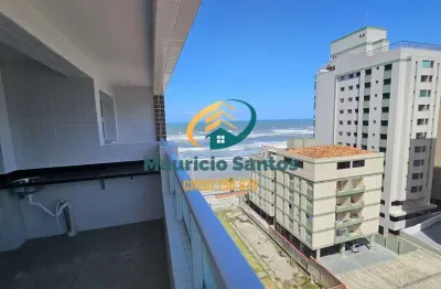 Apartamento em mongaguá, centro, novo e com 2 dormitórios sendo 1 suíte, sacada com vista para o mar, residencial com lazer completo e ótima localização!!