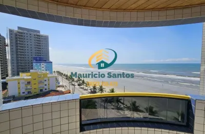 Apartamento em mongaguá, bairro vera cruz, vista para o mar, 2 dormitórios sendo 1 suíte, residencial frente ao mar!
