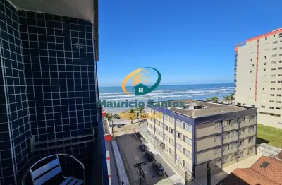 Apartamento em mongaguá, bairro centro, mobiliado com 3 dormitórios sendo 1 suíte, sacada com vista para o mar!!