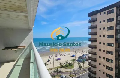 Apartamento alto padrão em praia grande, bairro vila caiçara, 3 suítes, lavabo, sacada gourmet com vista para o mar, residencial com lazer completo frente ao mar!