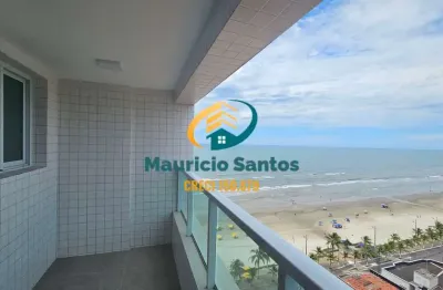 Apartamento novo em Mongaguá, bairro Jardim Praia Grande, 2 dormitórios sendo 1 suíte, piso laminado, sacada gourmet vista mar, Residencial com lazer, piscinas frente ao mar!