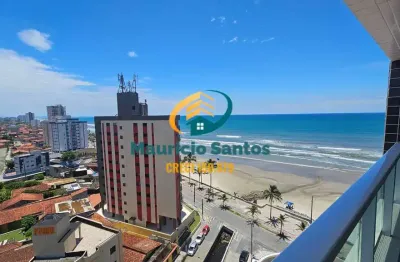 Apartamento novo em Mongaguá, bairro Jardim Praia Grande, 2 dormitórios sendo 1 suíte, sacada gourmet vista mar, Residencial com lazer, piscinas frente ao mar!