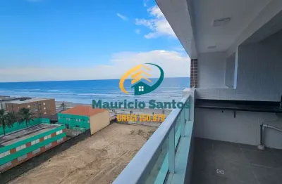 Apartamento em Mongaguá, Centro, novo e com 2 dormitórios sendo 1 suíte, sacada com vista para o mar, Residencial com lazer completo e ótima localização!!