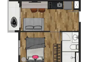 Apartamento com 1 quarto à venda na rua casa do ator, 1110, vila olímpia, são paulo por r$ 550.000