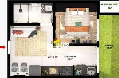 Apartamento com 1 dormitório à venda por r$ 219.000,00 - jardim líbano - são paulo/sp