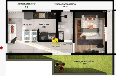 Apartamento com 1 dormitório à venda, 54 m² por r$ 239.000 - jardim líbano - são paulo/sp