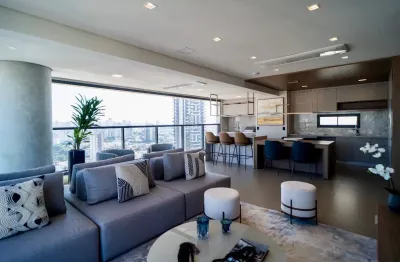 Apartamento luxuoso ícone - mobiliado e decorado (porteira fechada)