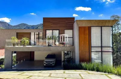 Casa com 4 dormitórios à venda, 562 m² por r$ 5.390.000,00 - quebra frascos - teresópolis/rj