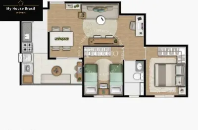 Lançamento apto à venda em são paulo-sp, santa teresinha: 2 quartos, 2 salas, 1 banheiro, 1 vaga, 52,27m²! venha conferir!