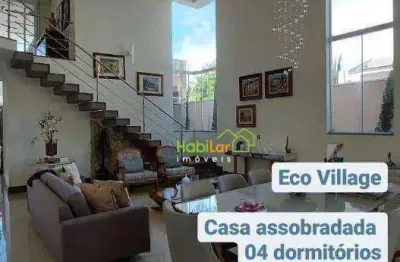 Sobrado com 4 dormitórios à venda, 325 m² por r$ 2.800.000 - residencial eco village i - são josé do rio preto/sp