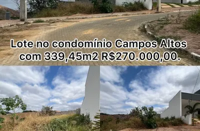 Lote em condomínio fechado campos altos! (santana do paraíso)