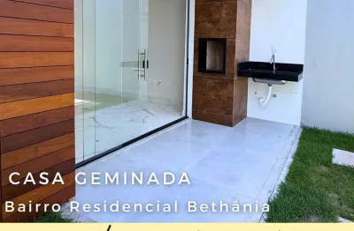 Casa geminada linear bairro residencial bethânia! (santana do paraíso )