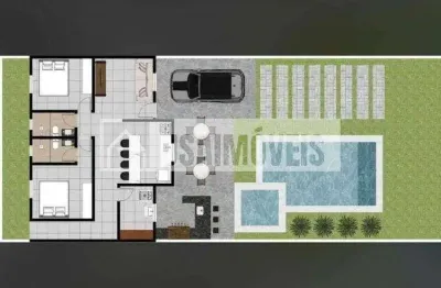 Casa com 2 quartos à venda no Centro, Dumont