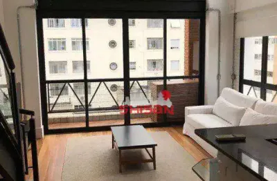 Apartamento duplex com 1 dormitório, 75 m² - venda por r$ 2.200.000 ou aluguel por r$ 12.927/mês - cerqueira césar - são paulo/sp