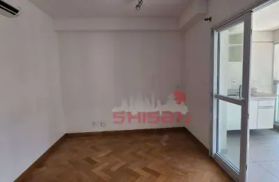 Tudio de 32m2 disponi´vel para locac¸a~o no corac¸a~o de pinheiros com cama king size, ar condicionado, 1vaga de garagem em pre´dio novo