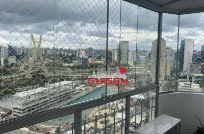 Apartamento de alto padrão, andar alto, todo mobiliado com muito bom gosto! venha conhecer!