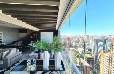 Cobertura com 4 dormitórios à venda, 305 m² por r$ 7.200.000 - brooklin novo - são paulo/sp