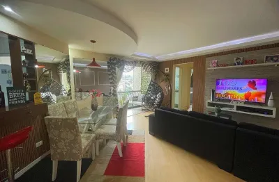 Magnífico apartamento de 3 quartos na chácara agrindus, taboão da serra-sp: 1 suíte, 2 banheiros, 1 vaga e 76m².