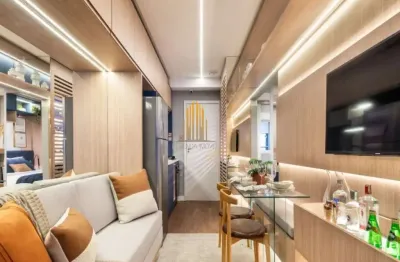 Condomínio viz boa vista - apartamento de 36m² com 2 dormitórios, sala, banheiro e varanda.