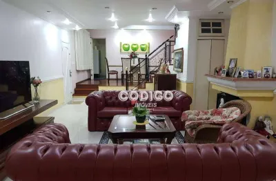Lindo sobrado no jardim dourado com 3 quartos, sendo os 3 suítes, 2 vagas, 260 m² a.c. a venda por r$ 850.000,00 - jardim dourado - guarulhos/sp