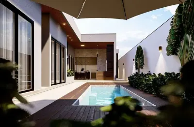 Casa à venda, 03 suítes sendo 01 máster, 02 vagas, piscina, condomínio residencial euroville ii, br