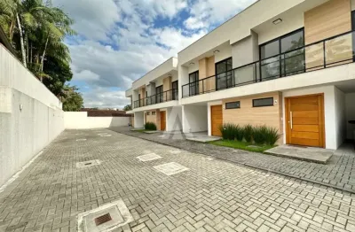 Casa em condomínio fechado com 3 quartos à venda na rua alberto bornschein, --, glória, joinville, 119 m2 por r$ 646.000