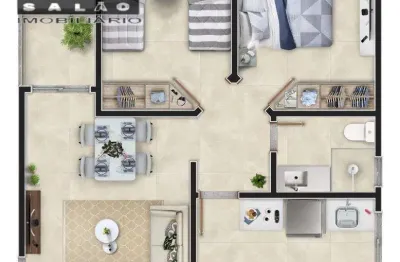 Apartamento com 2 quartos à venda na dos agricultores, 165, cândida ferreira, contagem por r$ 249.000