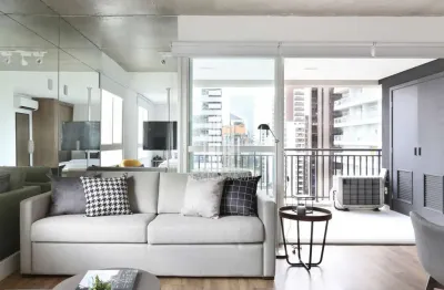 Excelente oportunidade para locação - apartamento totalmente mobiliado - 1 dorm, 1 vaga, com 62m² no brooklin.   localizado em uma região privilegiada