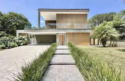 Casa de alto padrão em jandira-sp: 5 suítes, 4 vagas, 572m² - condomínio reserva santa maria - imperdível!